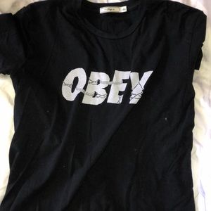 A black obey T-shirt!